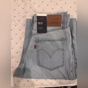 Levi rib cage wide leg jeans